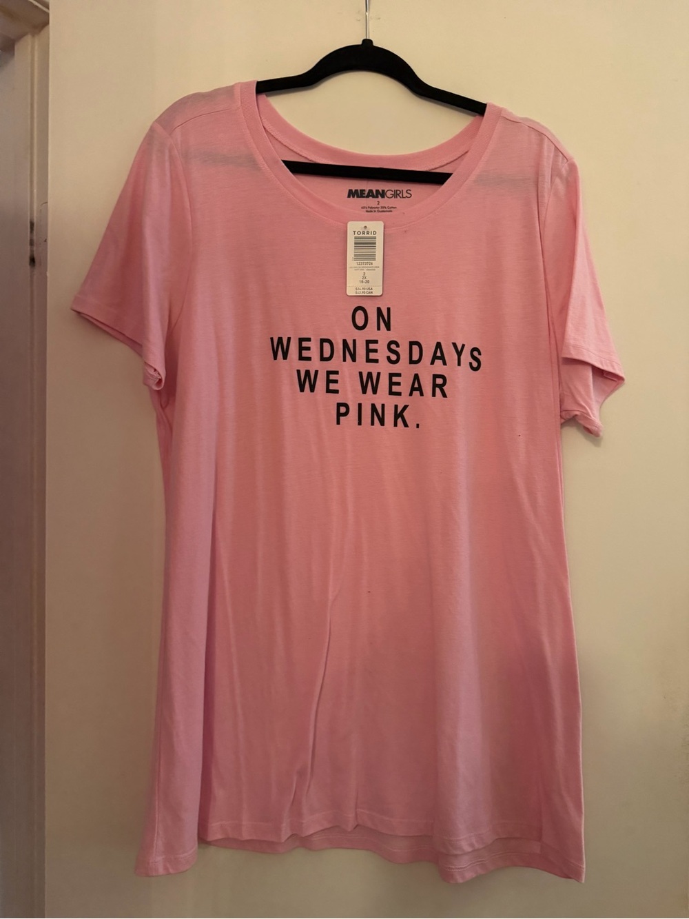 Torrid mean girls "On Wednesdays We Wear Pink" Women's Pink Graphic Tee